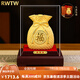 RWTW絨沙金福袋裝飾擺件工藝品家居客廳酒柜裝飾公司店鋪開業(yè)禮物 中號(hào)聚福袋19.8*19.8*28CM