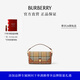 博柏利（BURBERRY）【禮物】女包 格紋拼皮革頂部提柄 Note 手提包
