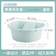 茶花（CHAHUA）茶花防滑底盆結實(shí)耐用寶寶衣服專(zhuān)用便攜洗衣盆 藍色1個(gè)#洗衣盆#帶搓板