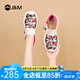 快樂瑪麗（J&M）樂福鞋男女款2025春季新款厚底百搭防滑面包鞋一腳蹬增高單鞋女 玫紅色 37 235mm (曬圖送20元紅包）
