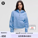 lululemon丨Scuba 女士超寬松款半拉鏈連帽衫 LW3HTOS 天空藍(lán) XS /S