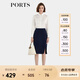 PORTS寶姿年秋冬新品女裝半身裙ALL9S003NWQ088 NAVY M (6)
