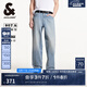 杰克·瓊斯（JACK&JONES）男裝夏季新款百搭舒適微彈織邊牛仔布寬松牛仔褲長(zhǎng)褲225232024 C42淺牛仔藍(lán) 32 175 W32/L32