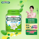 綠箭 無糖口香糖 茉莉綠茶味56g約40粒/瓶 口氣清新糖接吻糖 休閑零食
