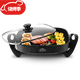 新榜樣7L 韓式多功能麥飯石電熱鍋電炒鍋不粘鍋家用電烤肉鍋電煮鍋大容量電烤魚盤 X0400