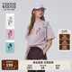Teenie Weenie小熊T恤女2025年夏季新款活力清新休閑上衣圓領(lǐng)短袖T恤女 A-粉色 M