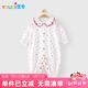 優(yōu)奇嬰衣服兒夏季女寶寶連體衣薄款長(zhǎng)袖空調(diào)服甜美可愛(ài)哈衣兒童外出服