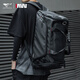 七匹狼旅行包男士大容量雙肩包手提運動(dòng)健身包干濕分離行李包出差收納袋 黑色（人造革）多種背法