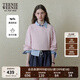 Teenie Weenie小熊衛(wèi)衣女2025年春季新款學院風基礎短款收腰圓領衛(wèi)衣上衣女 粉色 S