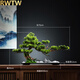 RWTW創(chuàng)意仿真迎客松盆景擺件 禪意客廳中式玄關酒店景觀造景軟裝 青松迎客小號(美松款式)