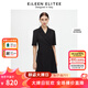 朗姿【意大利設計】黑色職業(yè)輕商務西服西裝連衣裙子女夏新款 黑色2 XL 170/88A