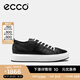 愛(ài)步（ECCO）休閑板鞋男 潮流厚底復古增高男鞋牛皮 街頭ACE856814 黑色85681451052 41 建議選購大一碼