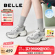 百麗（Belle）張凌赫孟子義同款藍(lán)鯨老爹鞋女25秋新商場款休閑鞋D2K1DCM5預(yù)售 【孟子義/張凌赫推薦】銀色-單里 37 (235mm)