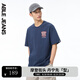 ABLE JEANS 25夏季新款男士寬松美式復(fù)古短袖T恤881272 星際藍(lán) L