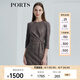 PORTS寶姿女裝 秋冬新品連衣裙LL9D173LFW021 栗褐色條格 XS (2)