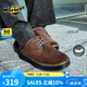 馬丁（DR.MARTENS）Zavala Lo夏舒適百搭輕量翻毛皮棕色薄底皮鞋單鞋 深棕色 41