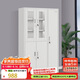 花都（HUADU） 更衣柜員工柜儲(chǔ)物柜辦公柜健身房柜帶鎖鋼制鐵皮玻璃門(mén)五門(mén)衣柜