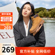 駱駝（CAMEL）大黃靴女都市戶(hù)外四季可穿系帶工裝靴馬丁靴 L23W307016 黃棕 36