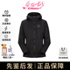 始祖鳥Arcteryx沖鋒衣 純色logo印花防水防風透氣防潑水輕量沖鋒衣 女款 黑色/Black M
