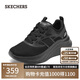 斯凱奇（Skechers）糕糕鞋女鞋夏季網面透氣休閑鞋戶外減震增高運動鞋松糕鞋117522