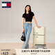 TOMMY JEANS【寬松闊腿】25春夏女純棉松緊褶皺腰邊美式復(fù)古牛仔褲20640 牛仔藍(lán)1AB 25