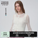 Teenie Weenie小熊女裝針織衫2025夏季新款輕薄休閑通勤開衫空調(diào)衫 象牙白 S