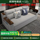 歐荷家具 沙發(fā)床可折疊可儲物沙發(fā)小戶型兩用多功能USB充電客廳簡約雙人床 外徑2.1米三面乳膠款【可儲物】