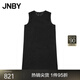 JNBY/江南布衣【輕禮服系列】春秋季連衣裙H型提花無袖5O8G1601H 001/本黑 L