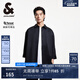杰克·瓊斯（JACK&JONES）25年男裝七分袖襯衫男士夏季薄款柔軟高端短袖襯衣休閑寬松外穿 E40黑色 XL