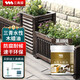 三青水性木蠟油黑胡桃防腐木油漆實木清漆木紋漆家具翻新改色油漆1KG