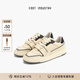 FOOT INDUSTRY 足下工業(yè) 「品牌經(jīng)典」90s滑板鞋運動休閑復(fù)古訓(xùn)練板鞋百搭舒適 米白/黑色 42