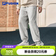FILA FUSION斐樂潮牌針織長(zhǎng)褲男2025冬季時(shí)尚休閑加絨運(yùn)動(dòng)褲