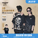 BOY LONDON【小熊軌跡】潮牌夏季黑色短袖情侶同款燙金T恤N01922 黑色 L 此款偏大，建議拍小一碼