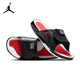 Jordan男子拖鞋一字拖 魔術(shù)貼 顆粒按摩 運動(dòng)鞋FN2452-006黑紅41