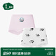 松山棉店女童內(nèi)褲A類抗菌可愛卡通2條裝【平角】櫻粉色+熊貓滿印120