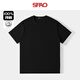 SPAO韓國同款2025夏季新款男士純棉短袖t恤休閑男女上衣SPDX25SD01LD 黑#純色 XL