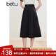 百圖betu女裝2025春季新款半身裙高腰時(shí)尚赫本裙百搭裙子女2502T62 黑色 M
