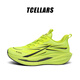 Tcellars跑步鞋男鞋夏季2025新款網(wǎng)面透氣減震回彈跑鞋輕便休閑運動(dòng)鞋子 熒光綠 42
