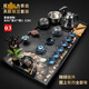 艾瑩嘉（Aiyingjia）整塊烏金石茶盤功夫茶具套裝家用全自動一體客廳流水霧化景觀茶臺 03荷塘月色茶盤＋天目雅蘭套裝
