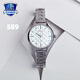 卡西歐（CASIO）【520送禮】SHEEN 時尚休閑潮流皮帶女表石英手表SHE-4545 送女友 SHE-4545D-2AUPR