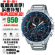 卡西歐（CASIO）EDIFICE系列農(nóng)家橡樹賽車藍牙時尚防水商務(wù)男士手表送禮推薦 太陽能+藍牙ECB-900DB-1B