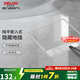 德力西（DELIXI）地插 嵌入式隱藏地面插座 不銹鋼 大理石瓷磚地插帶暗盒 【130*130mm】二位五孔 插座