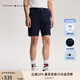 TOMMY HILFIGER【微彈直筒】夏季男裝經(jīng)典百搭商務(wù)簡約休閑西褲短褲34855 藏青色DW5 34