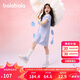 巴拉巴拉女童裙子兒童連衣裙2025夏裝中大童洋氣撞色Polo裙208225111011
