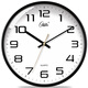 康巴絲（Compas）掛鐘客廳2025款簡(jiǎn)約辦公日歷鐘表石英鐘表掛墻時(shí)鐘 C3511黑白直徑26cm