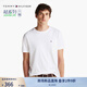 TOMMY HILFIGER【輕奢感】25夏男純棉雙面平紋休閑輕薄高級(jí)感短袖上衣T恤37508 白色YBR L （推薦：150-165斤）