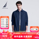 諾帝卡（NAUTICA）【單件直降】男裝春夏全棉牛津紡柔軟舒適休閑長袖襯衫男WE4102 藏青4NV L