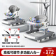 OENY嬰兒學(xué)步車助步車防o型腿2025新款多功能6-18個月寶寶手推防側(cè)翻 云母灰+餐盤+音樂+推+遮陽棚 多功能學(xué)步助步周歲生日禮物