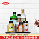 OXO可旋轉(zhuǎn)置物盤調(diào)料廚房餐廳桌面臺面收納轉(zhuǎn)盤架塑料圓形家用 直徑40.5cm