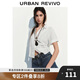 UR2025春季新款女裝休閑度假花朵鏤空短袖開襟襯衫UYL250034